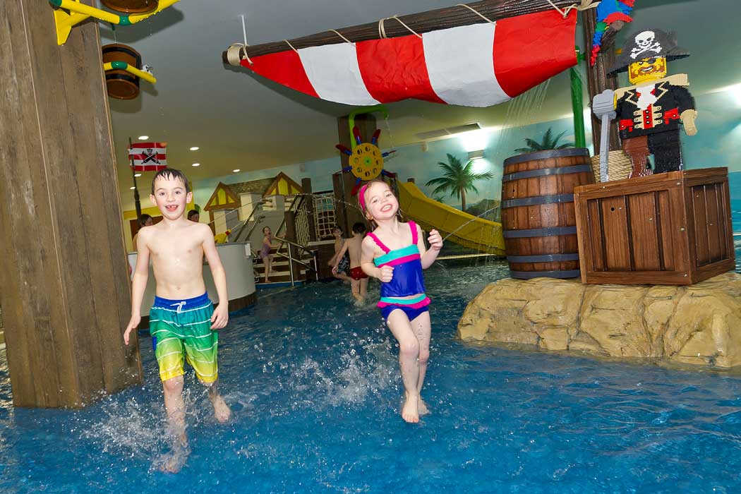 The Lego pirate-themed splash pool at the Legoland Resort Hotel (Photo © Legoland Windsor Resort)