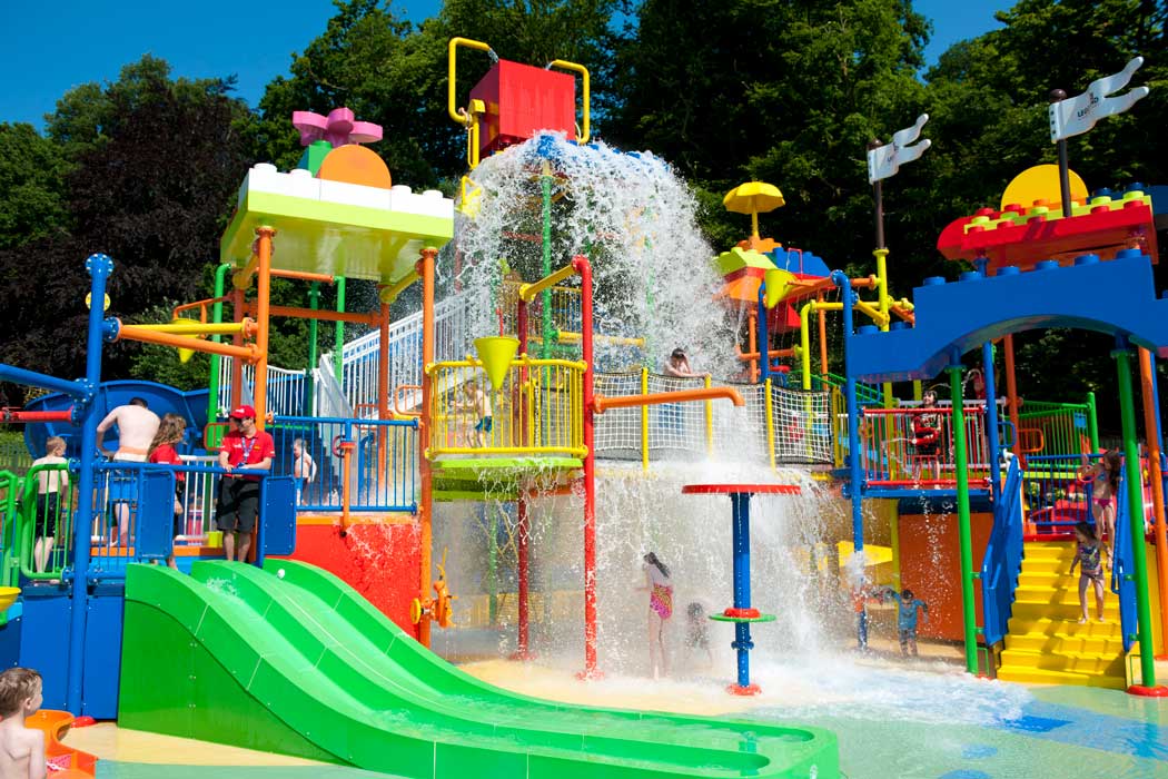 Duplo Valley is aimed at the park’s younger visitors and features a lot of water-based activities including Drench Towers. (Photo © Legoland Windsor)