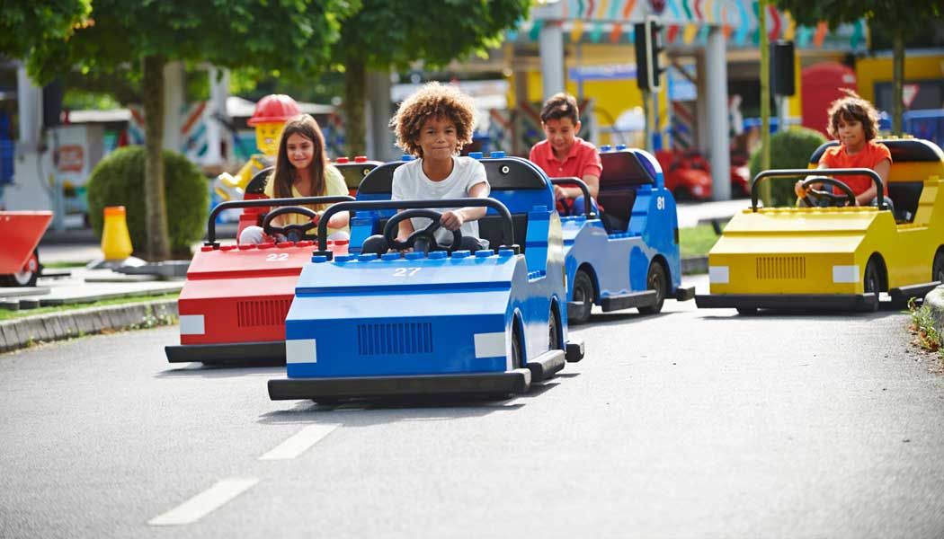 Test your driving skills at the Lego City Driving School. (Photo © Legoland Windsor)