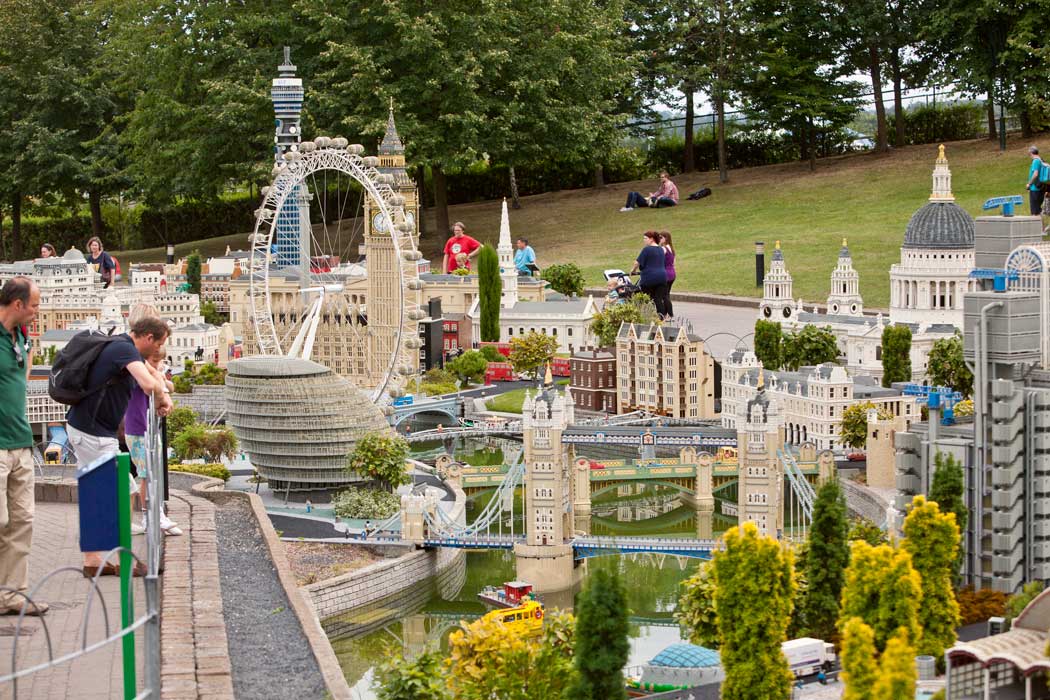 The collection of London landmarks built with Lego bricks is one of the more impressive areas of Miniland. (Photo © Legoland Windsor)