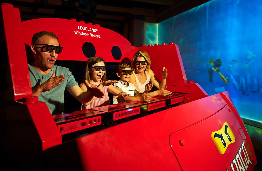 Lego Ninjago The Ride is a 4D interactive family ride based on Lego’s Ninjago series of playsets and the television series and films based on the building blocks. (Photo © Legoland Windsor)