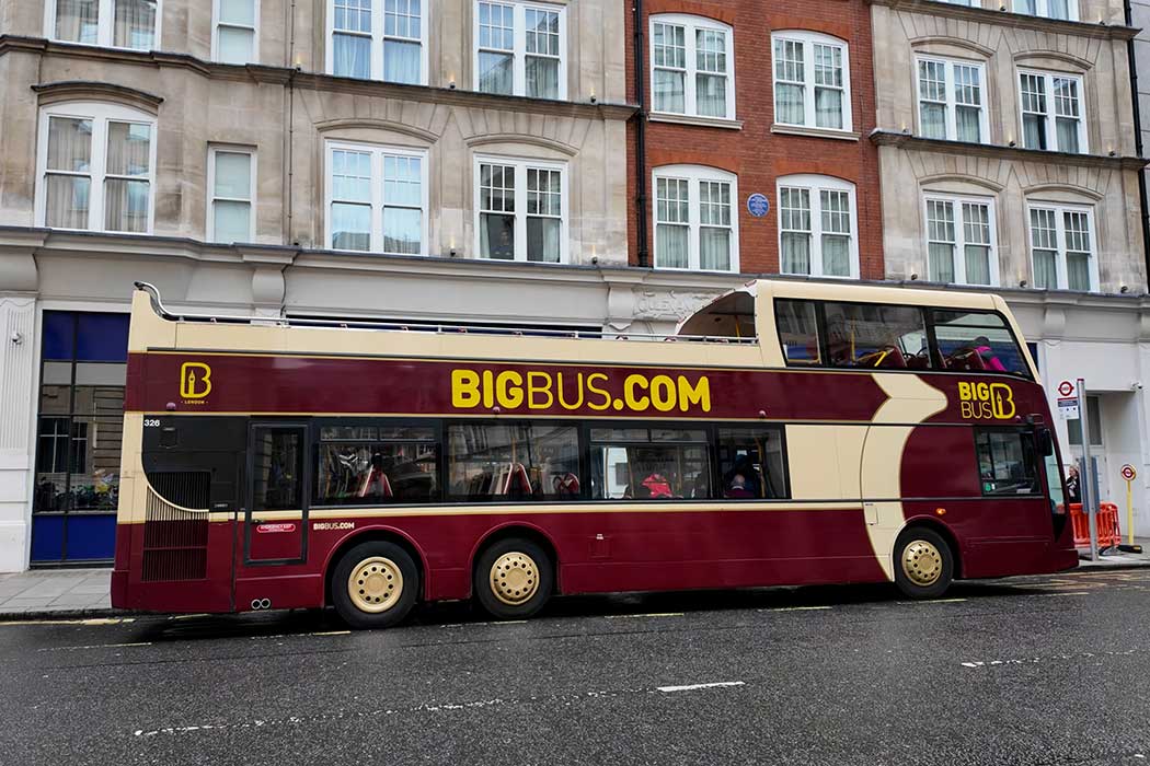 Big Bus hop-on-hop-off sightseeing bus (Photo © 2024 Rover Media)