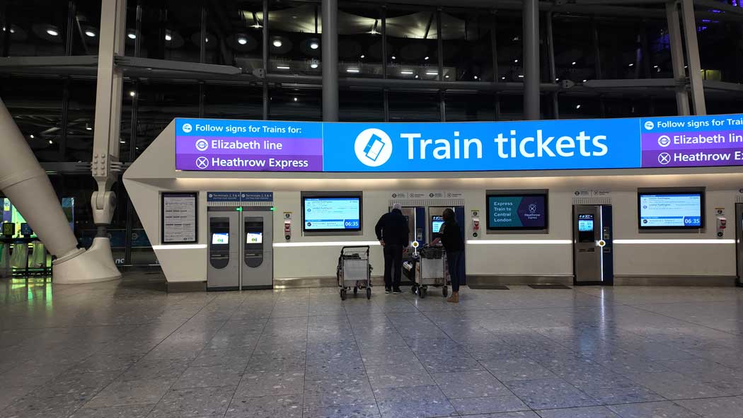 It’s easy to find where to buy train tickets at Terminal 5. (Photo © 2024 Rover Media Pty Ltd)