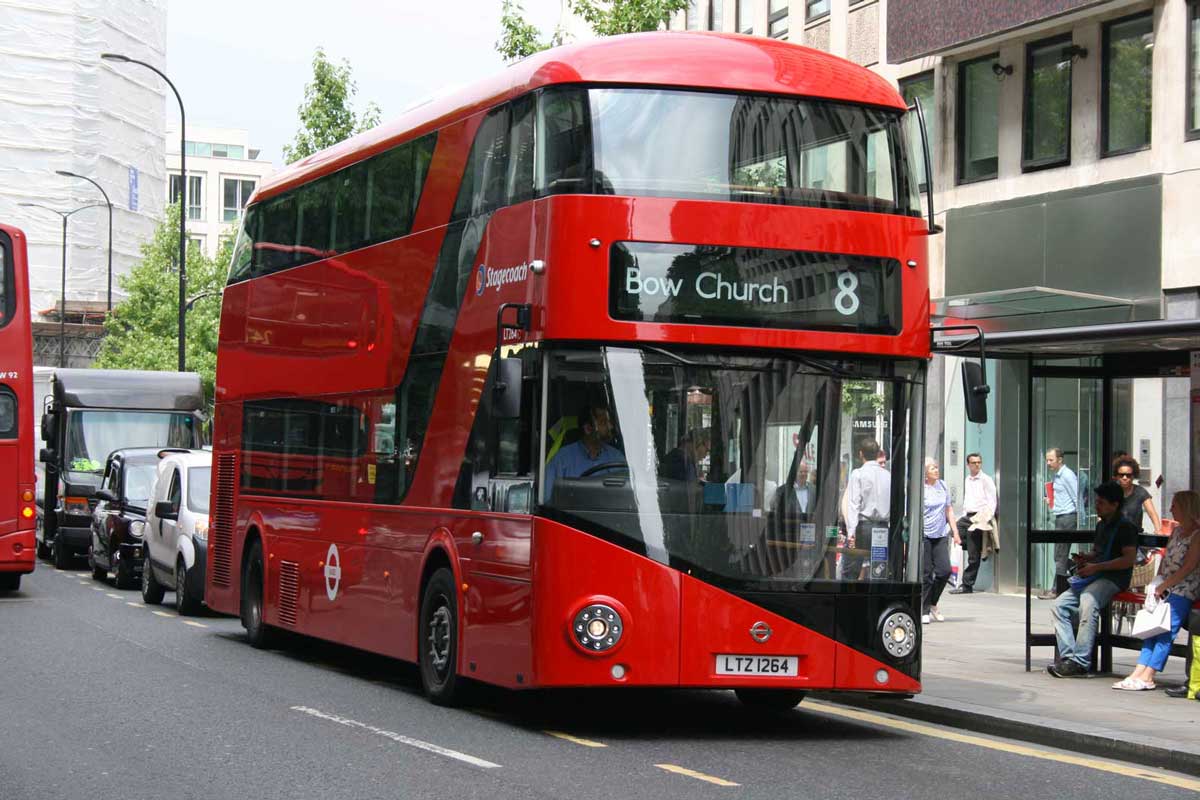 New Routemaster buses operate on many London bus routes including routes 8, 9, 11, 24 and 74