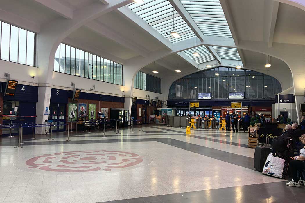 Blackpool North railway station is the more centrally located of Blackpool’s two stations. (Photo © 2024 Rover Media)