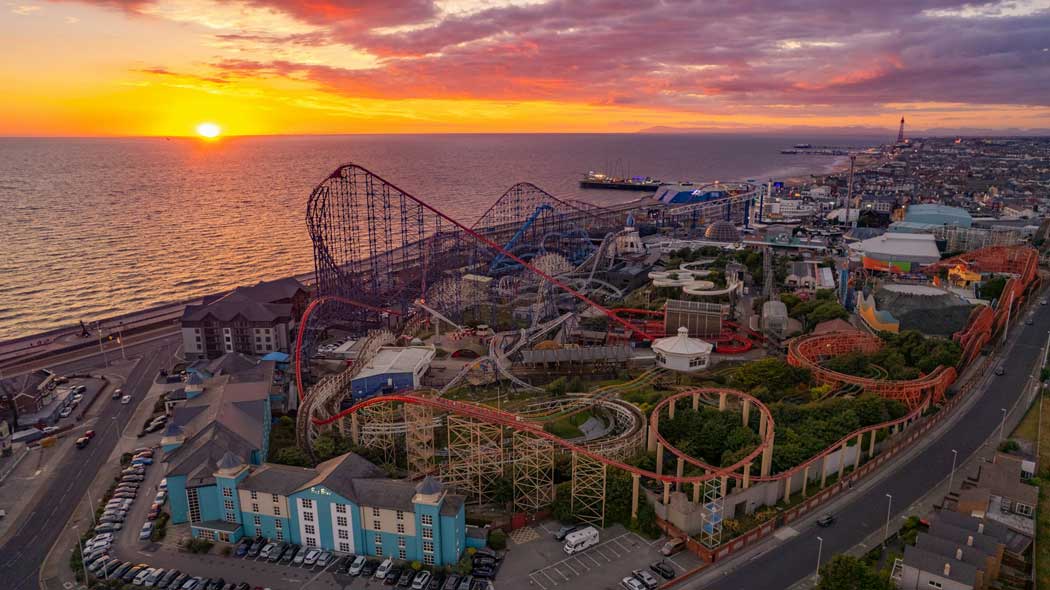 Pleasure Beach Resort is bigger than your average seaside amusement park. (Photo by Mark McNeill on Unsplash)