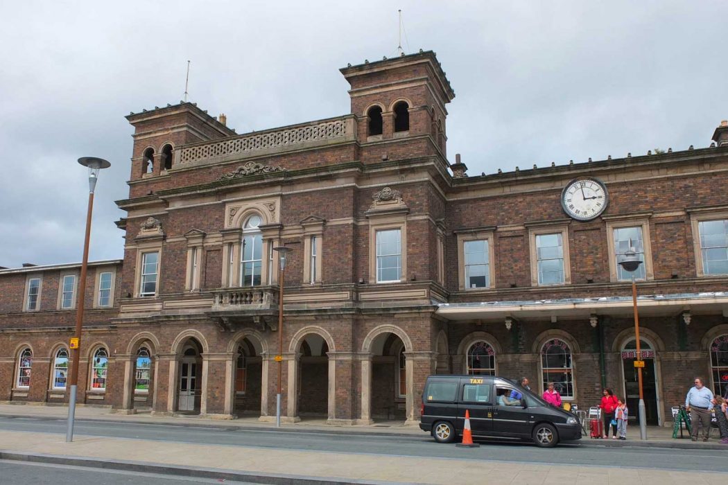 Chester railway station in Chester