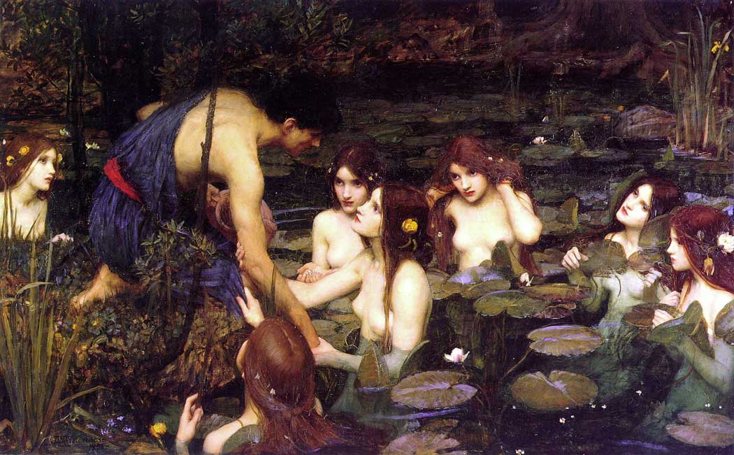 Hylas and the Nymphs (1896) by John William Waterhouse