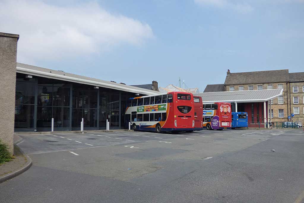 Lancaster Bus Station in Lancaster, Lancashire (Photo: Stephen Craven [CC BY-SA 2.0])