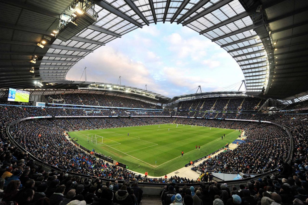 Manchester City Football Club's Etihad Stadium (Photo: Cléria De Souza [CC BY-SA 2.0], from Flickr)