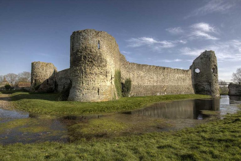 Visiting Pevensey Castle in East Sussex