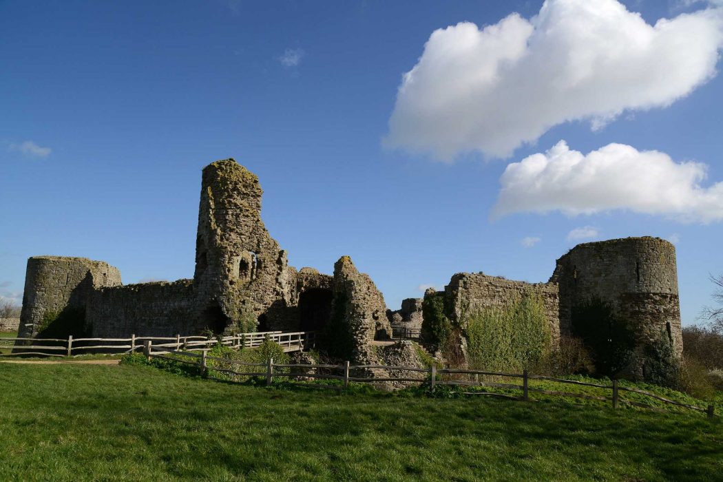 Visiting Pevensey Castle in East Sussex