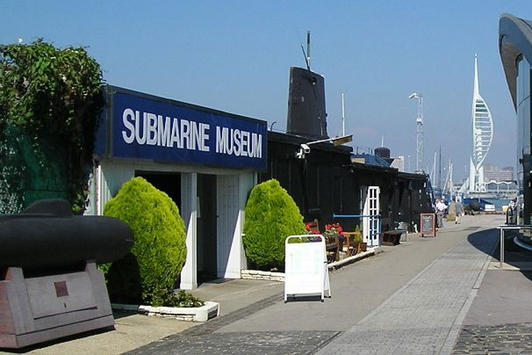 The Royal Navy Submarine Museum in Gosport, across the harbour from Portsmouth.