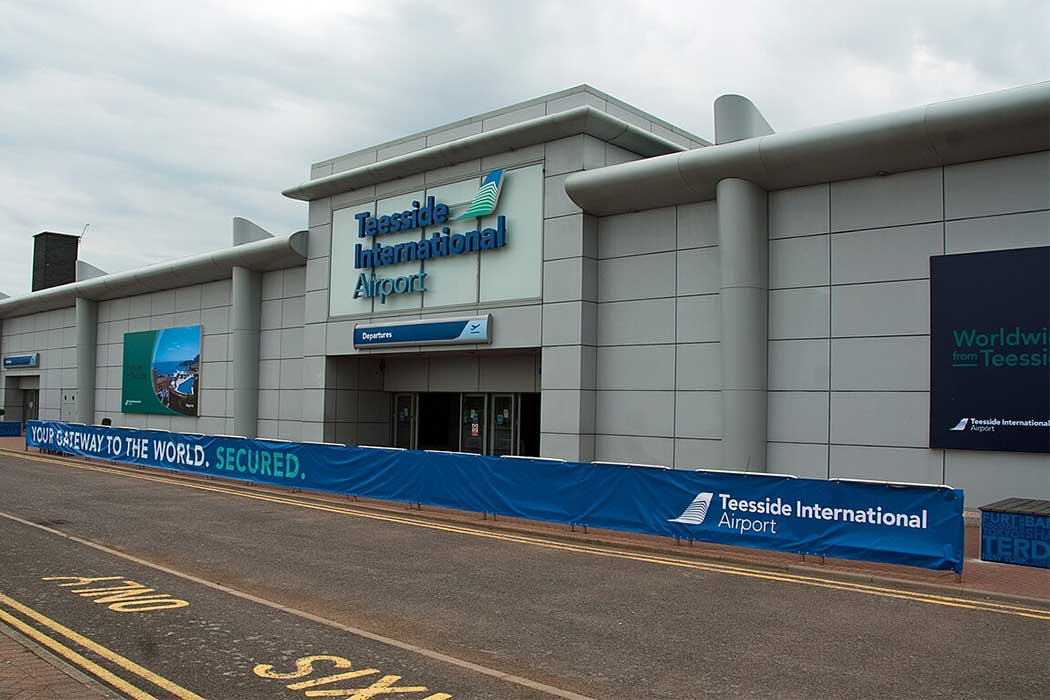 Teesside International Airport provides convenient access to Darlington, Middlesbrough and Stockton-on-Tees. (Photo: The joy of all things [CC BY-SA 4.0])