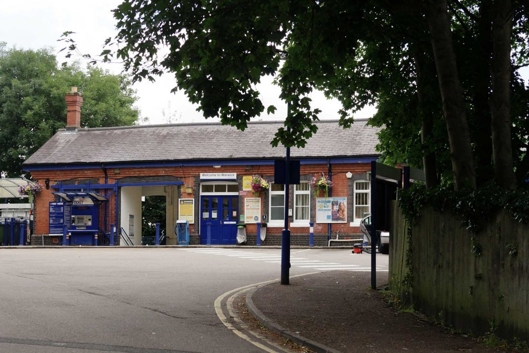 Warwick railway station in Warwickshire