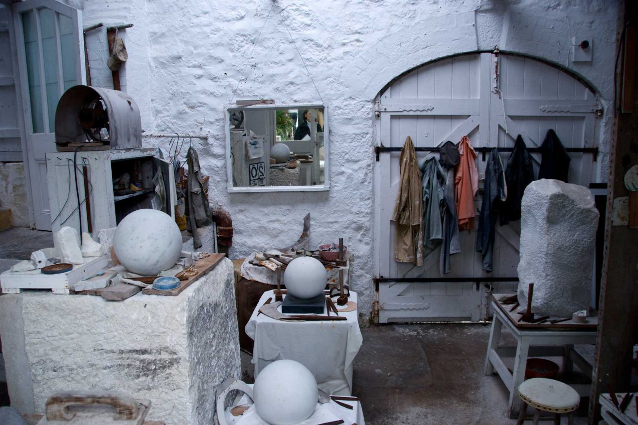 Barbara Hepworth's studio at the Barbara Hepworth Museum and Sculpture Garden in St Ives, Cornwall (Photo: Herry Lawford [CC BY-SA 2.0])