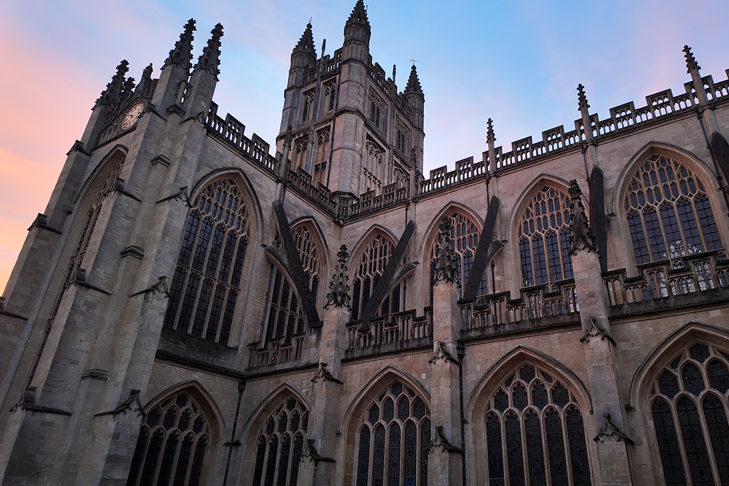 Bath Abbey is one of the largest examples of perpendicular Gothic architecture in the West Country. (Photo © 2024 Rover Media Pty Ltd)