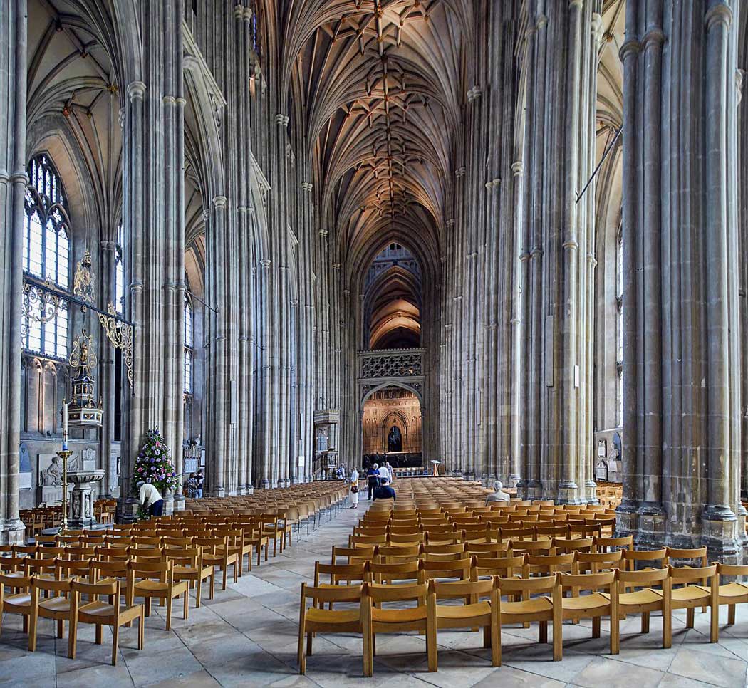 The nave of Canterbury Cathedral