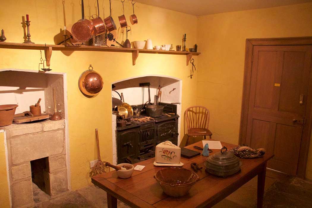 The kitchen as it would have looked when William and Caroline Herschel lived here.