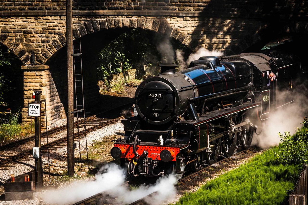 Steam train on the heritage Keighley and Worth Valley Railway, which runs between Keighley and Oxenhope via Haworth in West Yorkshire's Brontë country (Photo by Richard Horne on Unsplash)