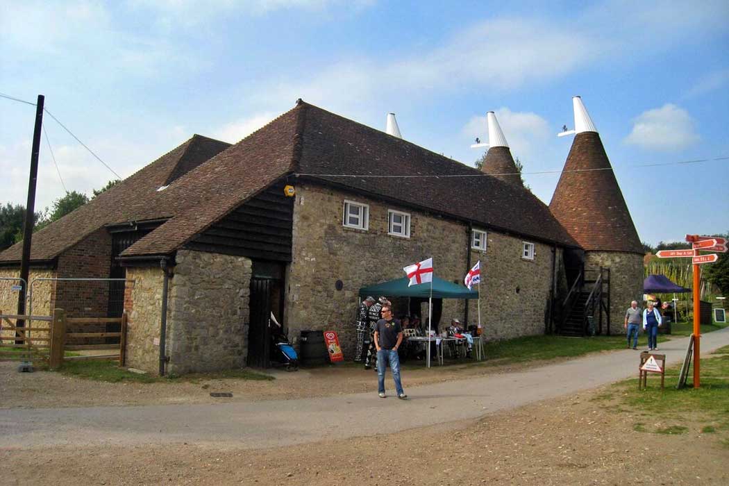 This 19th-century oast house is one of the original buildings from Sandling Farm that formed the basis of Kent Life when the museum opened in the 1980s. Oast houses are traditionally used for drying hops used in the brewing process. (Photo: Oast House Archive [CC BY-SA 2.0])