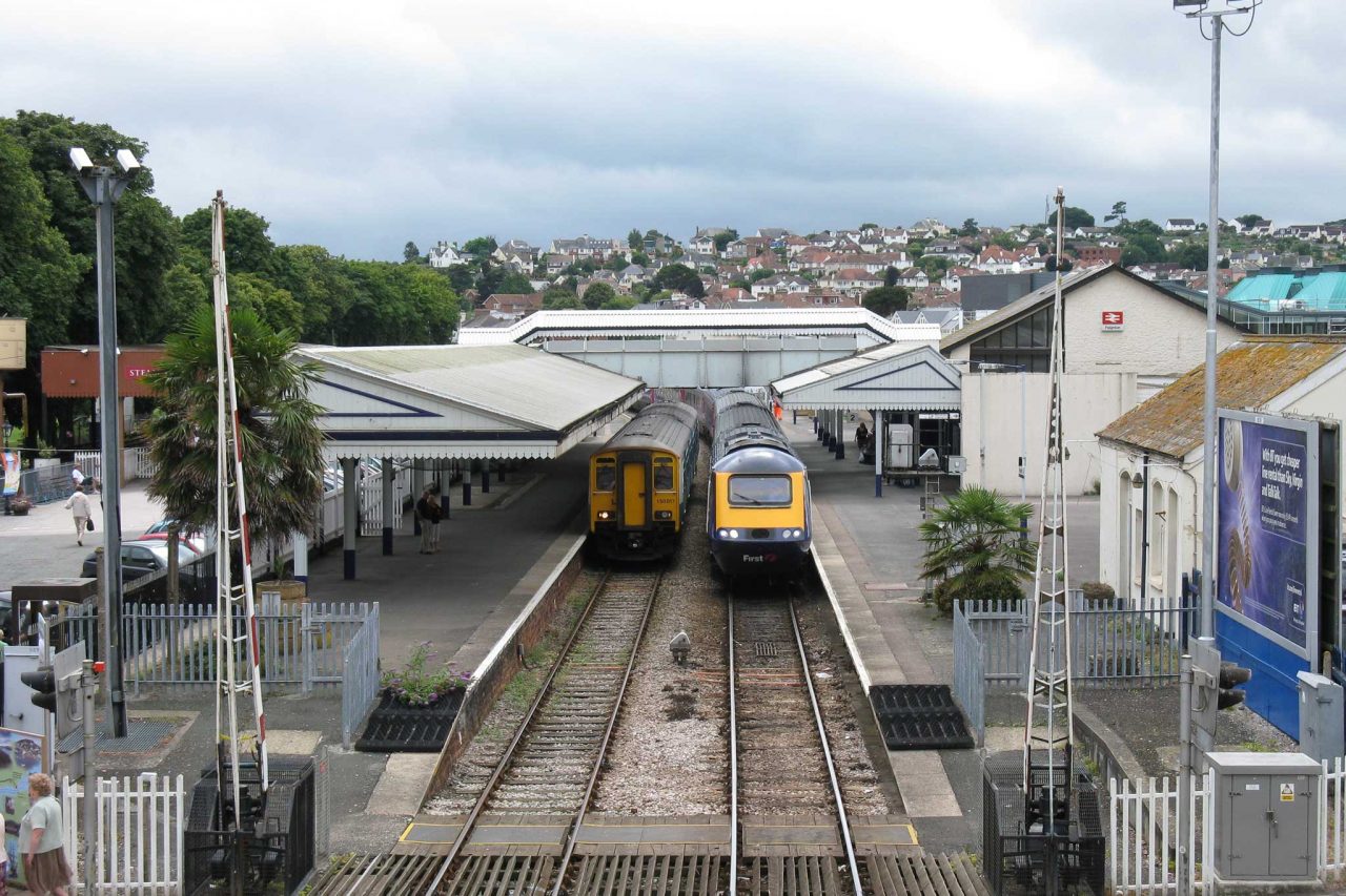 Paignton railway station in Paignton, Devon (Photo: Ianmacm [CC BY-SA 3.0])