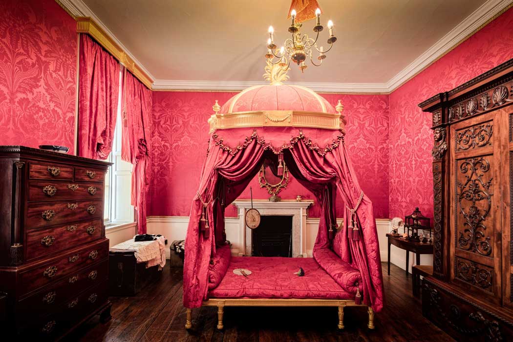 The red room inside Bolling Hall. (Photo: Micheal D Beckwith)