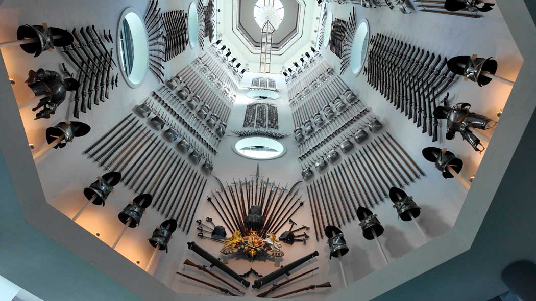The Hall of Steel features five storeys of weapons, including 2,700 objects, mainly from the 17th and 19th centuries. (Photo © 2025 Rover Media)