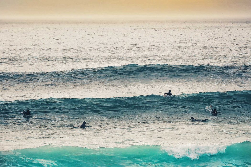 Surfing in Newquay, Cornwall
