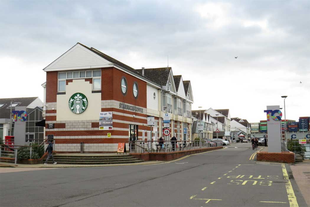 The Town Quay ferry terminal is the departure point for ferry services to Hythe and the Isle of Wight. (Photo: Malc McDonald [CC BY-SA 2.0])