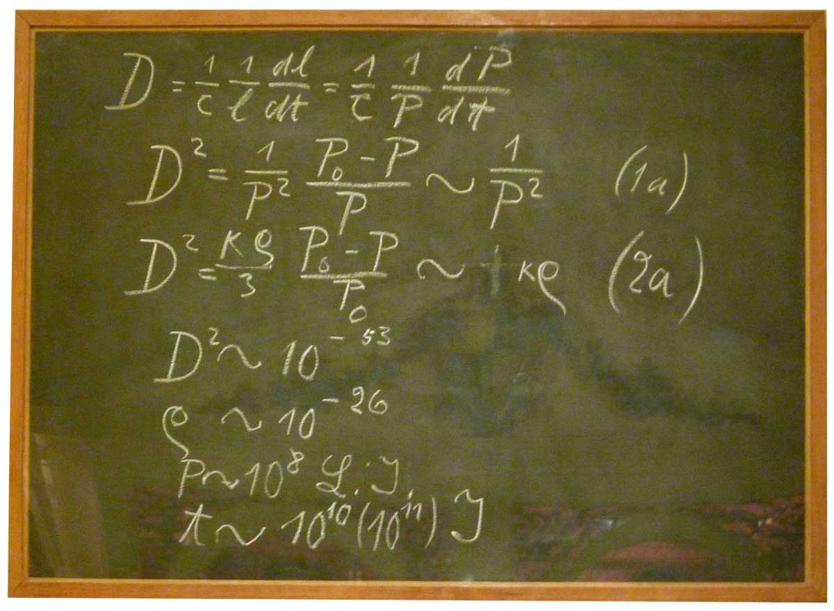 Albert Einstein's blackboard at the Museum of the History of Science in Oxford, Oxfordshire (Photo: decltype [CC BY-SA 3.0])