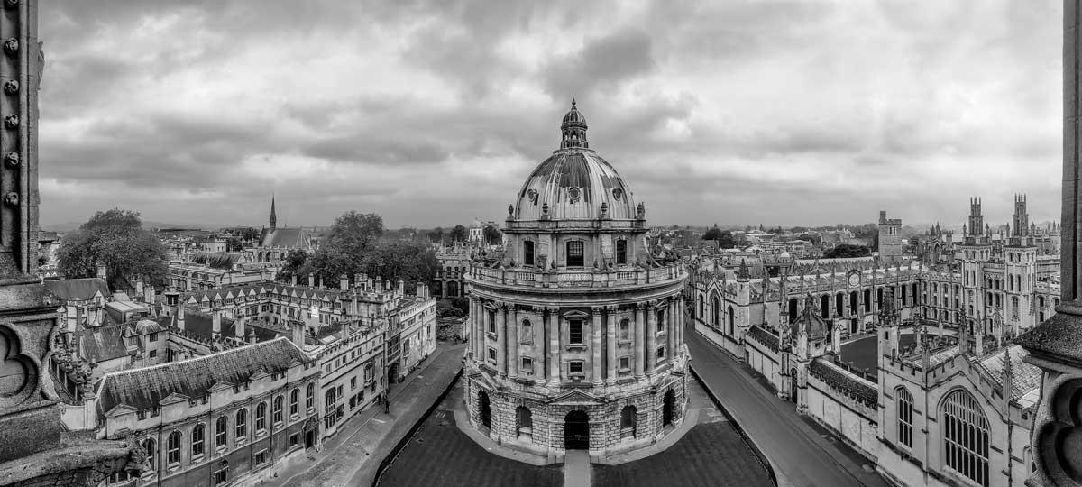 The University Church of St Mary the Virgin offers a unique vantage point with brilliant views of the Radcliffe Camera (Photo: sagesolar [CC BY-SA 2.0])