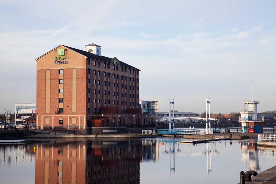 The Holiday Inn Express Manchester Salford Quays has a lovely waterfront setting the the Salford Quays area. (Photo: IHG)
