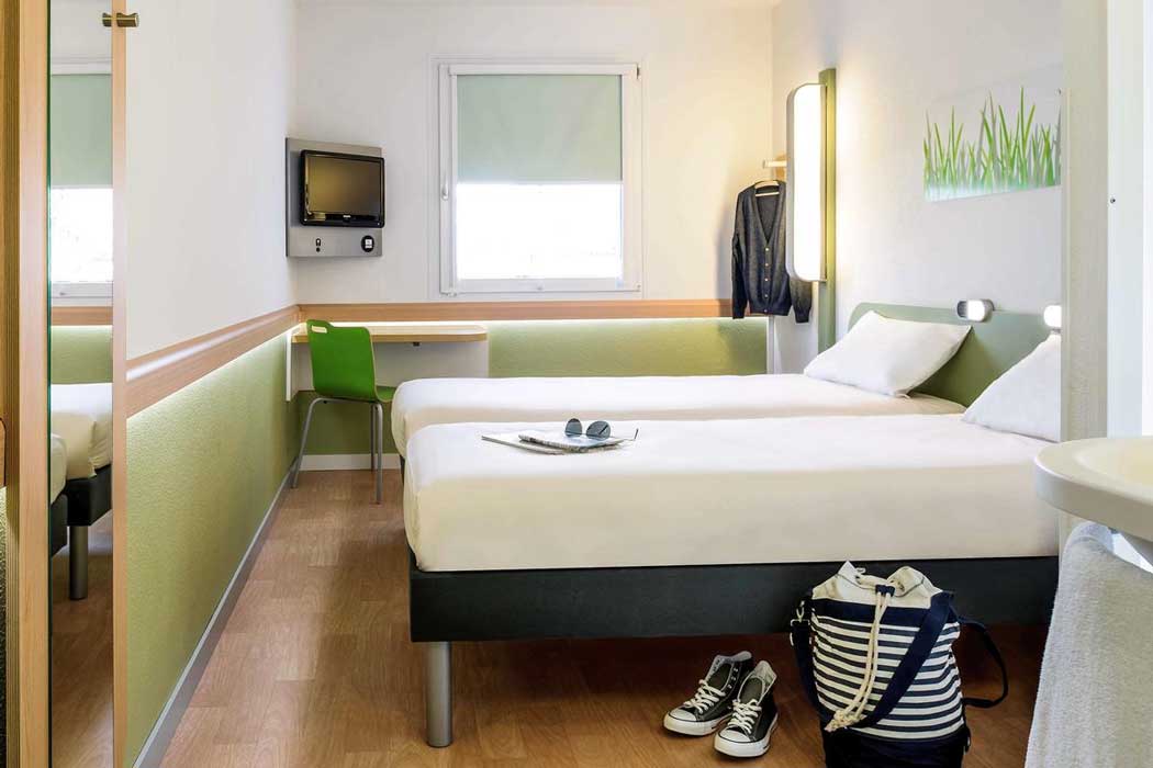 A twin room at the ibis budget Manchester Centre (Pollard Street) hotel. (Photo: ALL – Accor Live Limitless)
