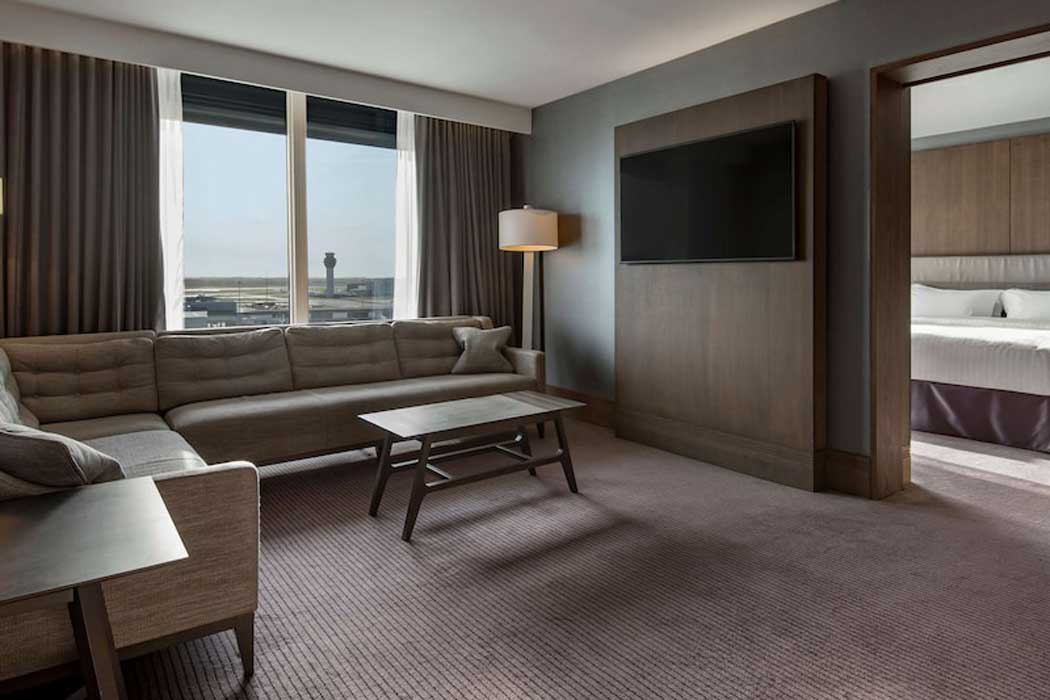 The living area in one of the one-bedroom suites.  (Photo: Radisson Hotel Group)