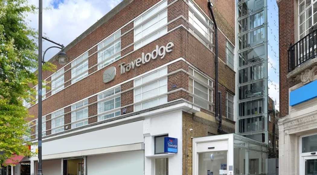 The Travelodge London Romford The Quadrant hotel is on a pedestrian mall in the centre of Romford in London’s eastern suburbs. It is a cheaper option than staying in central London and there are frequent trains from Romford into The City. (Photo: Travelodge)