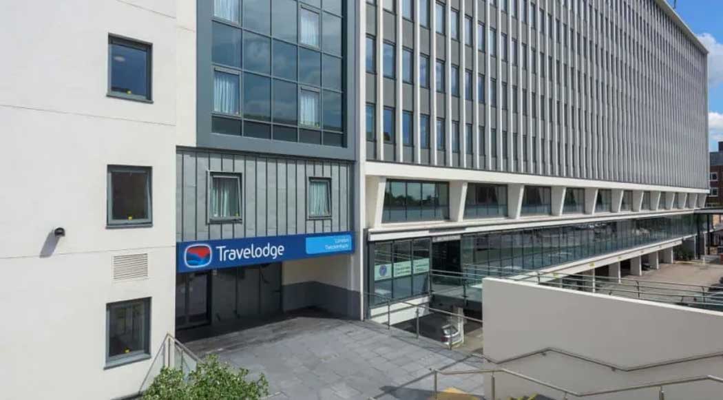 The Travelodge London Twickenham hotel in London’s southwestern suburbs is handy to Twickenham Stadium and has excellent transport connections into central London. (Photo: Travelodge)