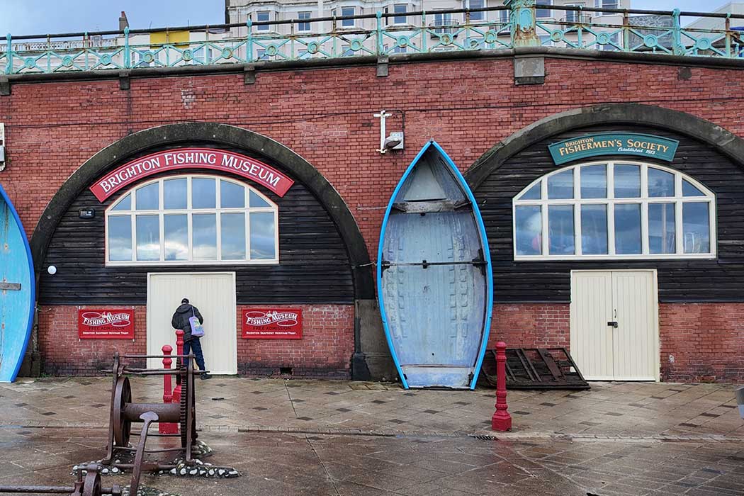 The Brighton Fishing Museum by the seafront in Brighton, East Sussex (Photo © 2024 Rover Media Pty Ltd)
