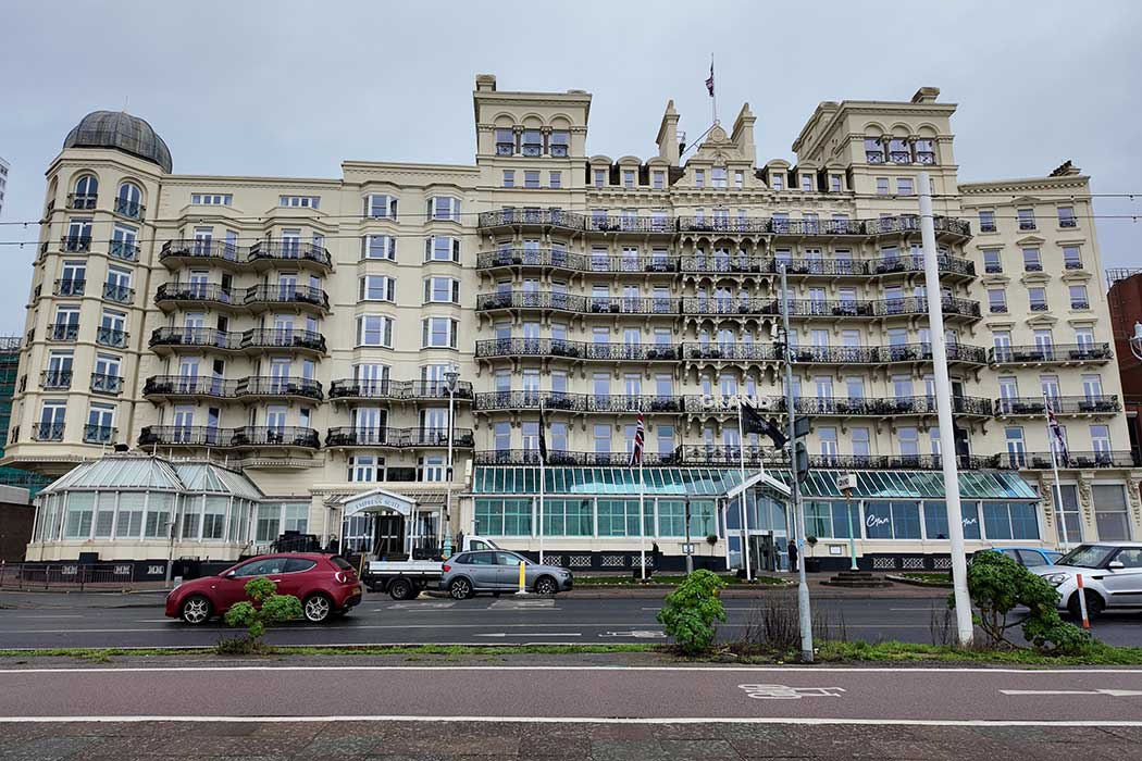 The Grand Hotel is one of Brighton’s grandest hotels from the Victorian era. (Photo © 2024 Rover Media Pty Ltd)