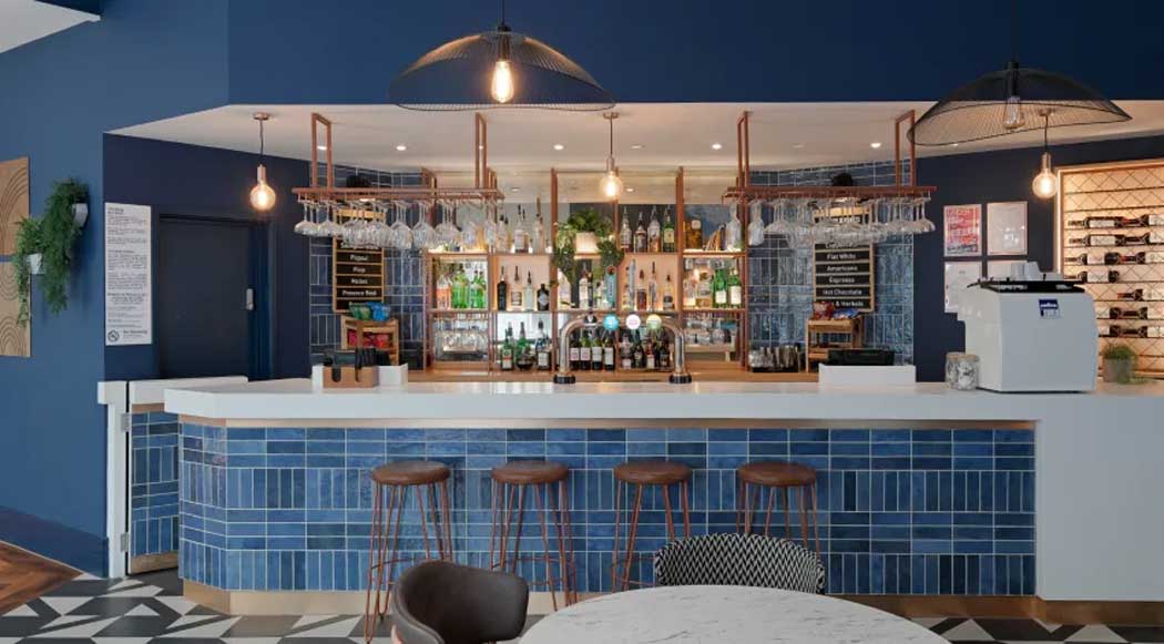 The bar and restaurant at the Travelodge Brighton Seafront hotel is nicer than those at many other Travelodge hotels. (Photo: Travelodge)