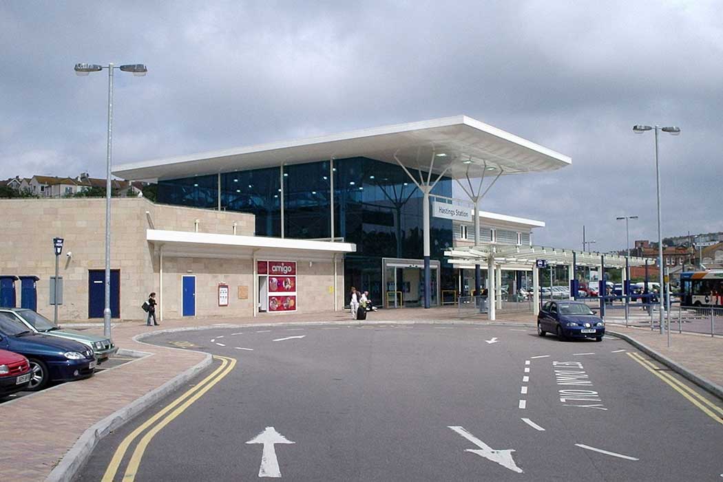 Hastings railway station in Hastings, East Sussex