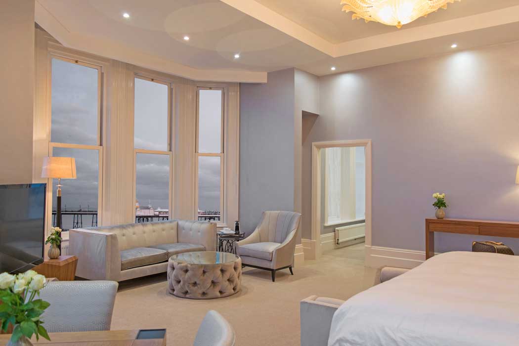 Junior suites at the Chatsworth Hotel offer more space than the standard rooms including separate dining and sitting areas. They also offer lovely sea views. (Photo: The Chatsworth Hotel)
