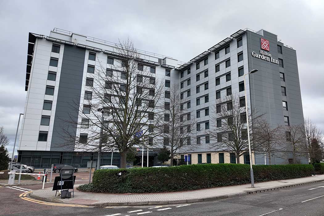 The Hilton Garden Inn London Heathrow Airport is near Hatton Cross tube station, which is just one stop from Heathrow Airport Terminals 2, 3 and 4. (Photo © 2024 Rover Media Pty Ltd)