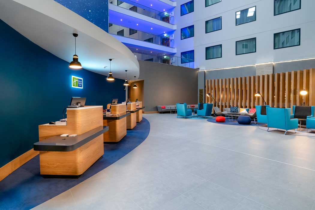 The reception area at the Holiday Inn Express Heathrow T4. (Photo: IHG)