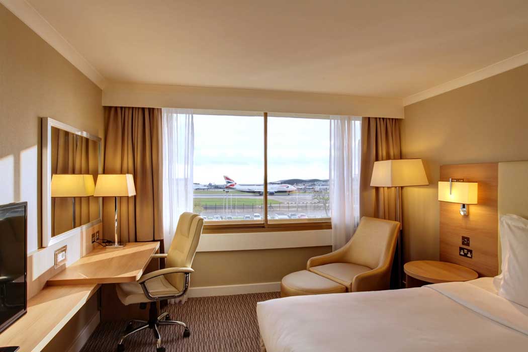 Many of the rooms feature brilliant runway views. (Photo: Marriott)