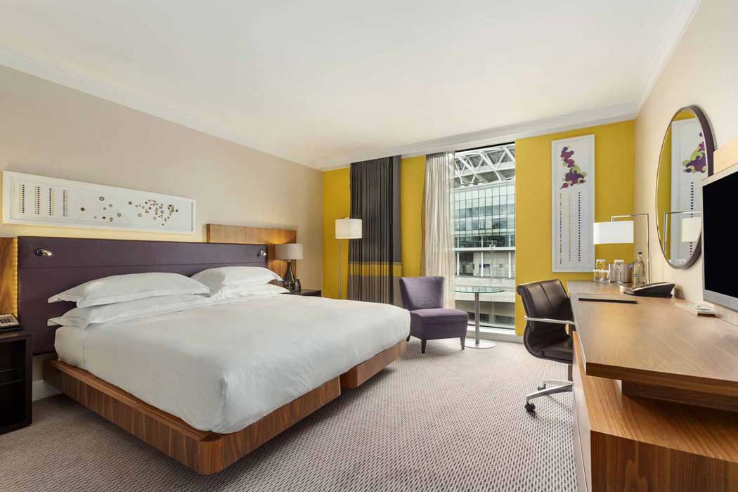 An executive room at the Hilton London Wembley hotel. (Photo © 2019 Hilton)