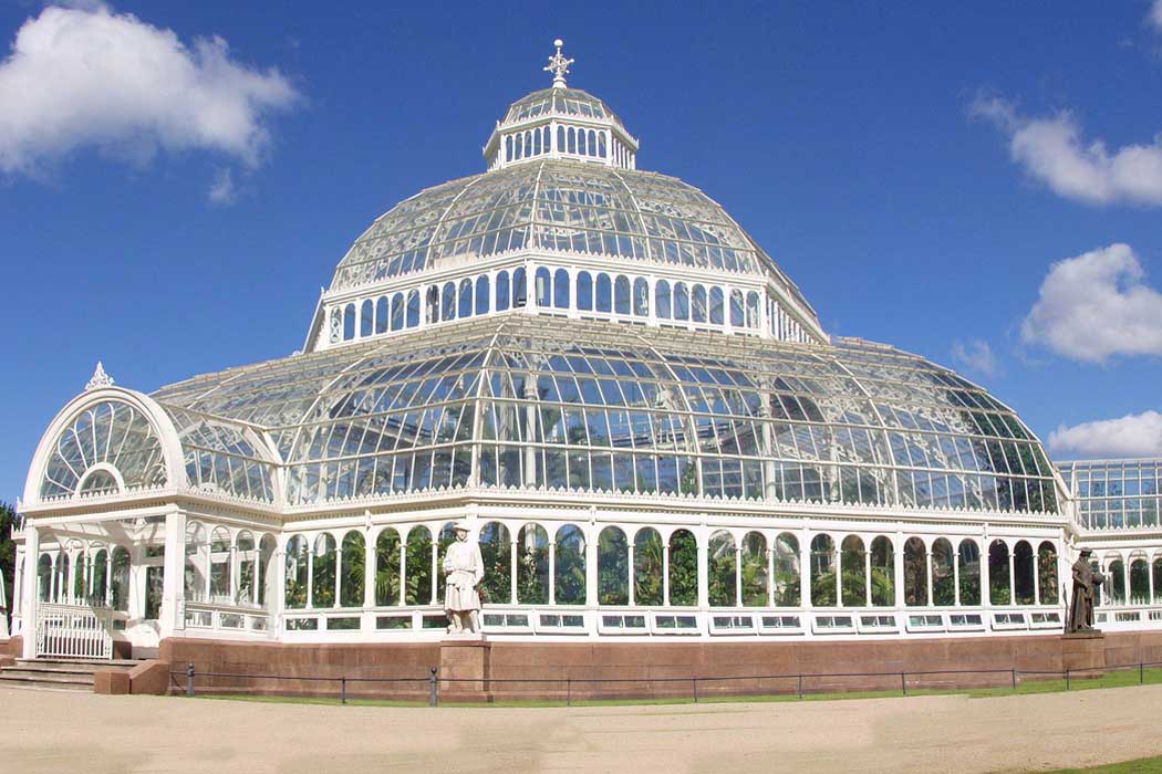 The palm house at Sefton Park in Liverpool.