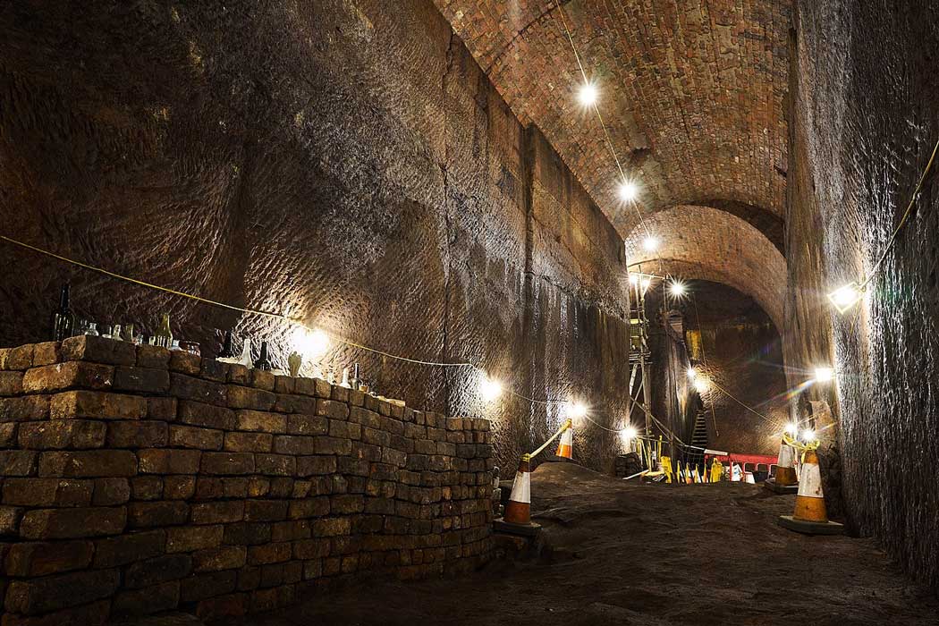The Banqueting Hall below Joseph Williamson’s house is still an active excavation site and not currently part of the guided tour, although access is sometimes made available to members of the Friends of Williamson Tunnels trust. (Photo: Kyle J May [CC BY-SA 4.0])