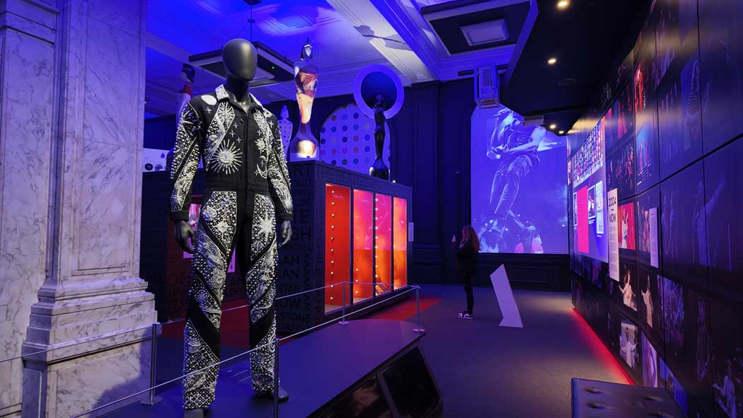 Sam Ryder’s Space Man jumpsuit from the UK’s 2022 Eurovision entry. (Photo © 2024 Rover Media)