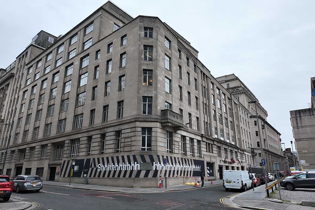 During the Second World War, a secret war command centre inside this building in central Liverpool was responsible for combating German U-boats and protecting Atlantic convoys during the Battle of the Atlantic. (Photo © 2024 Rover Media)